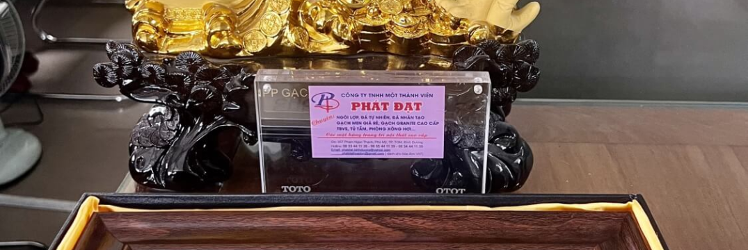 Chứng nhận đại lý của Toto