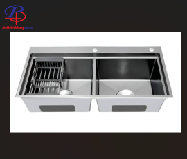 Chậu Chén Inox LI-10050DGR(Thiết bị vệ sinh giá rẻ tại Bình Dương)