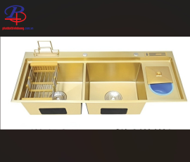 Chậu Chén Inox LI-12050B GOLD (Thiết bị vệ sinh giá rẻ tại Bình Dương)