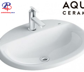 Chậu Rửa Lavabo Inax AL-2395V Dương Vành Aqua Ceramic (Thiết bị vệ sinh giá rẻ tại Bình Dương)