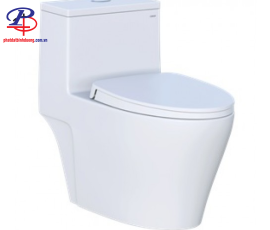 Bồn Cầu CAESAR CD1356 Một Khối Nắp Êm (Thiết bị vệ sinh giá rẻ tại Bình Dương)