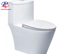 Bồn Cầu CAESAR CD1363 Một Khối Nắp Êm (Thiết bị vệ sinh giá rẻ tại Bình Dương)