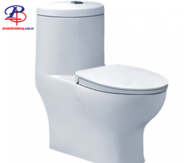 Bồn Cầu CAESAR CD1375 Một Khối Nắp Êm (Thiết bị vệ sinh giá rẻ tại Bình Dương)