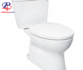 Bồn Cầu Hai Khối TOTO CS300DT3Y1 Nắp TC385VS (Thiết bị vệ sinh uy tín tại Bình Dương)