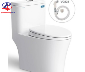 Bồn Cầu Viglacera V63 Nắp Êm V68 Tặng Vòi Xịt VG826 (Liên Hệ Hotline để được báo giá tốt nhất)