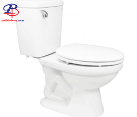 Bồn Cầu Viglacera VI44 2 Khối Nắp Thường (Thiết bị vệ sinh chính hãng tại Bình Dương)
