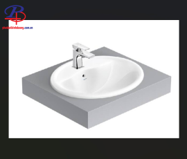 Chậu Rửa Lavabo Viglacera CD1 Âm Bàn Dương Vành (Thiết bị vệ sinh chất lượng tại Bình Dương)