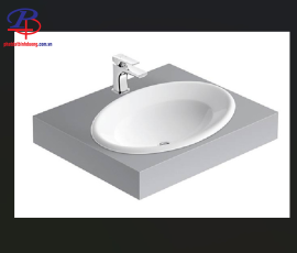 Chậu Rửa Mặt Lavabo Viglacera CD21 Dương Vành (Thiết bị vệ sinh chất lượng tại Bình Dương)