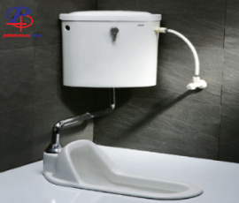 Bồn Cầu Xổm CAESAR CT1250 Thùng T1113 Treo Tường (Thiết bị vệ sinh chất lượng tại Bình Dương)