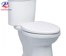 Bồn Cầu CAESAR CT1338 Thùng T1138 1 Nhấn Nắp Thường (Thiết bị vệ sinh giá rẻ tại Bình Dương)