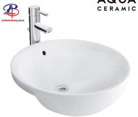Chậu Rửa Mặt Lavabo Inax AL-333V Bán Âm AquaCeramic (Thiết bị vệ sinh giá rẻ tại Bình Dương)