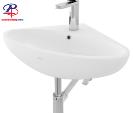 Chậu Lavabo TOTO LW815CJW/F Góc Treo Tường (Thiết bị vệ sinh giá rẻ tại Bình Dương)