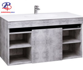 Bộ Tủ Lavabo Caesar Treo Tường LF5028/EH05028ASV Màu Xám