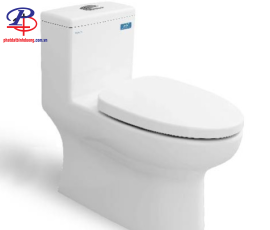 Bồn Cầu Viglacera V809 1 Khối Xả Xoáy Tặng Vòi Xịt VG826 (Thiết bị vệ sinh chính hãng tại Bình Dương)