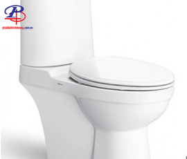 Bồn Cầu Viglacera VI107 Hai Khối Nắp V68 Xả Nhấn (Thiết bị vệ sinh chính hãng tại Bình Dương)