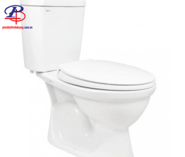 Bồn Cầu Viglacera VI88 2 Khối Xả Nhấn Nắp Êm (Thiết bị vệ sinh chính hãng tại Bình Dương)