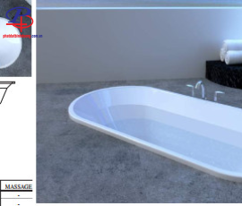 Bồn Tắm  V0.1780 Acrylic - (Thiết bị vệ sinh cao cấp giá rẻ)
