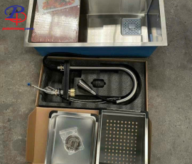 Chậu chén Inox 304 (78x46) - có vòi Nóng Lạnh