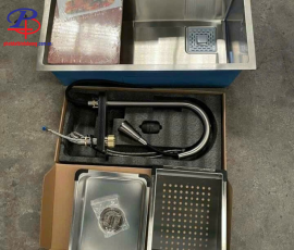 Chậu chén Inox 304 (78x46) - có vòi Nóng Lạnh.