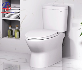 Bồn Cầu CAESAR CD1320 Thùng T2220 Nắp Êm (Thiết bị vệ sinh uy tín tại Bình Dương)