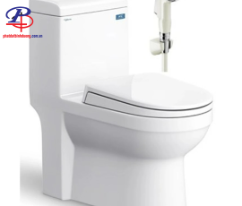 Bồn Cầu Viglacera V41 Nắp Êm V86 + Vòi Xịt VG826 (Thiết bị vệ sinh giá rẻ tại Bình Dương)