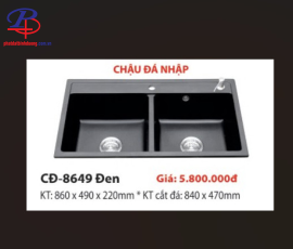 Chậu Chén CĐ - 8249 ĐEN