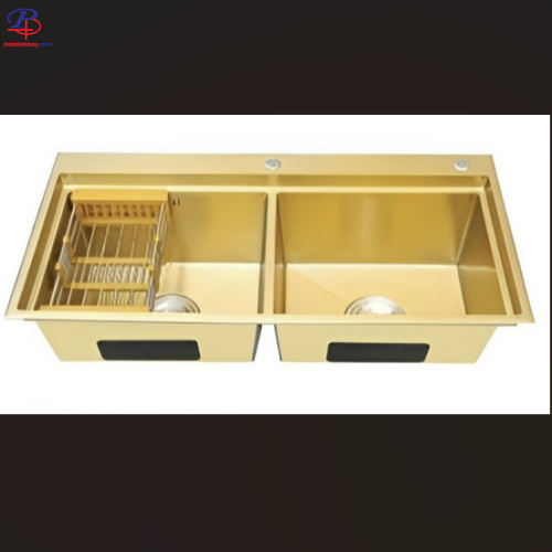 Chậu Chén Inox LI-10050D GOLD (Thiết bị vệ sinh giá rẻ tại Bình Dương)