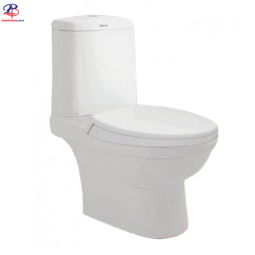 Bồn Cầu Viglacera VI107 Hai Khối Nắp V68 Xả Nhấn (Thiết bị vệ sinh chất lượng tại Bình Dương)