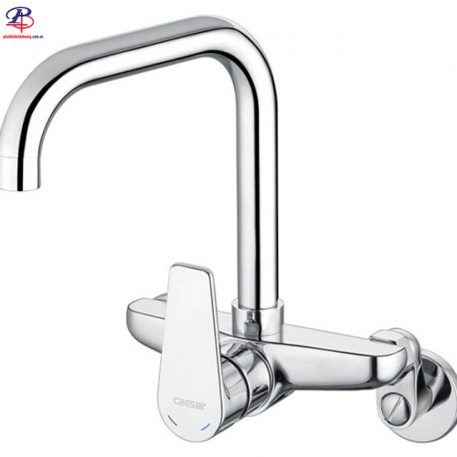 Vòi Bếp Caesar K535C Gắn Tường Nóng Lạnh
