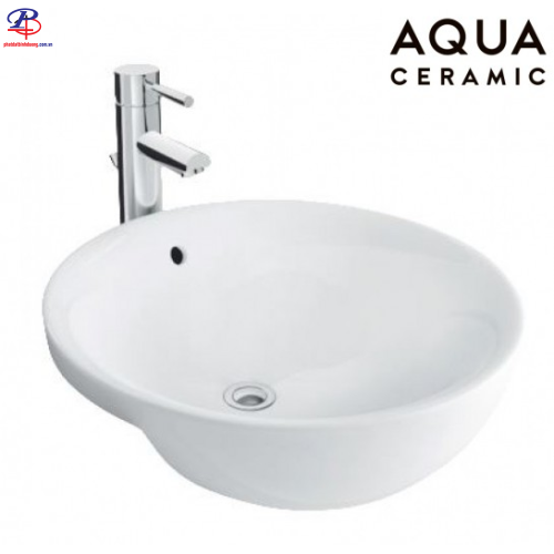 Chậu Rửa Mặt Lavabo Inax AL-333V Bán Âm AquaCeramic (Thiết bị vệ sinh giá rẻ tại Bình Dương)