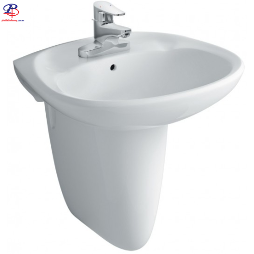 Lavabo Treo Tường Inax L-284V/L-284VC Kèm Chân Ngắn
