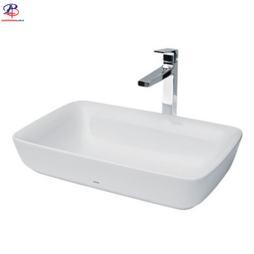 Chậu Rửa Lavabo TOTO PJS06WE#GW Đặt Bàn Trắng Bóng (Thiết bị vệ sinh chính hãng tại Bình Dương)