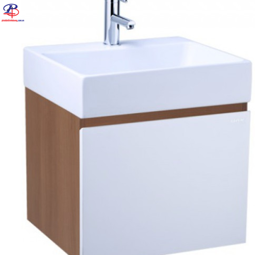 Bộ Tủ Lavabo Caesar Treo Tường LF5253/EH05253AWV Vân Gỗ
