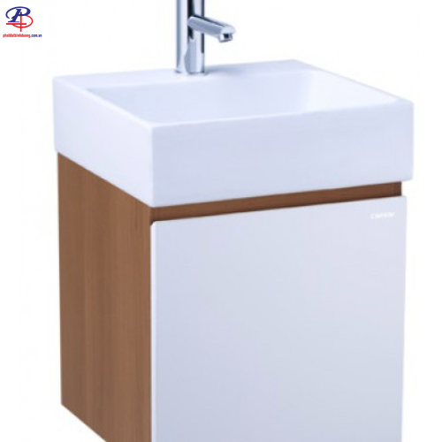 Bộ Tủ Lavabo Caesar Treo Tường LF5257/EH05257AWV vân Gỗ