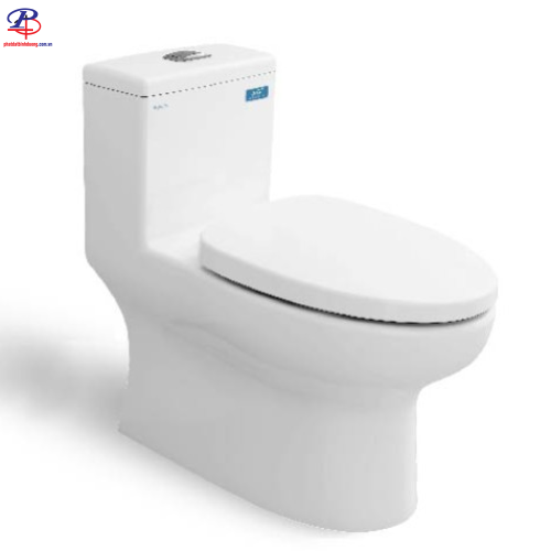 Bồn Cầu Viglacera V809 1 Khối Xả Xoáy Tặng Vòi Xịt VG826 (Thiết bị vệ sinh chính hãng tại Bình Dương)