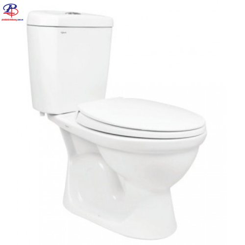 Bồn Cầu Viglacera VI88 2 Khối Xả Nhấn Nắp Êm (Thiết bị vệ sinh chính hãng tại Bình Dương)