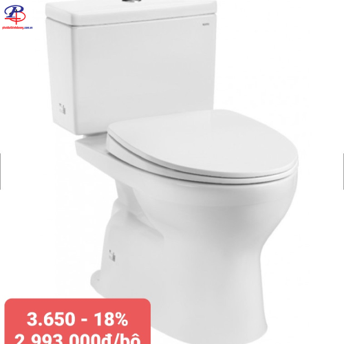Bồn Cầu 2 Khối TOTO CS302DT10#W Nắp Êm TC395VS TOTO
