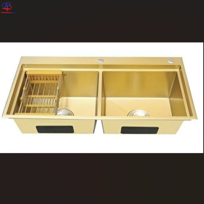 Chậu Chén Inox LI-10050D GOLD (Thiết bị vệ sinh giá rẻ tại Bình Dương)