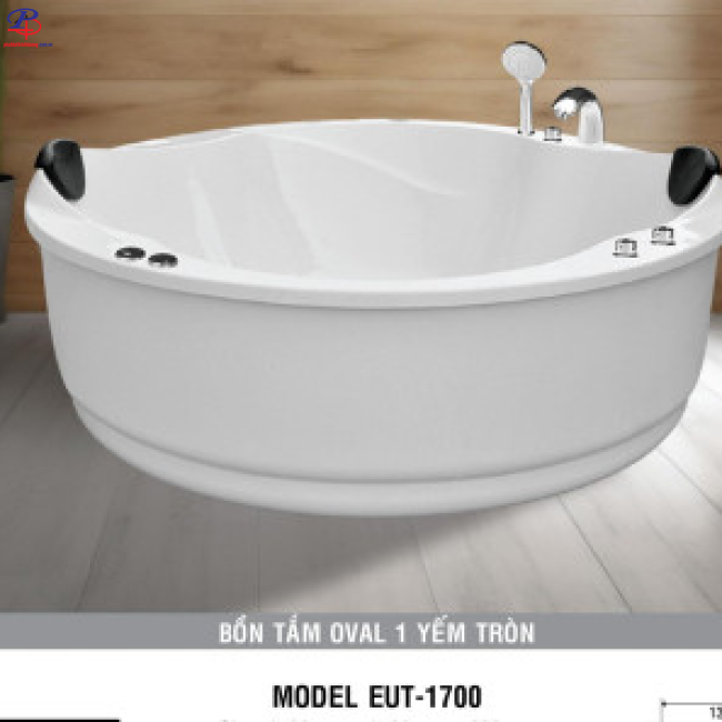 Bồn Tắm EUT-1700 (Chân Yếm) - Milk Pearl