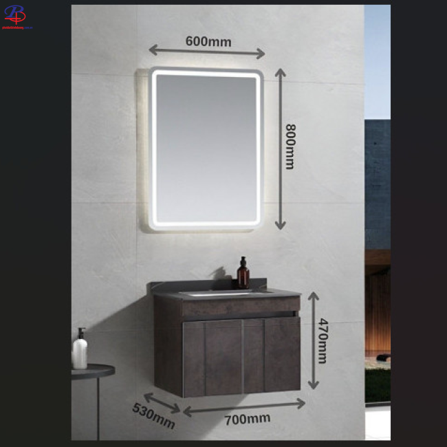 Lavabo Tủ LI-2355 (Thiết bị vệ sinh giá rẻ tại Bình Dương)