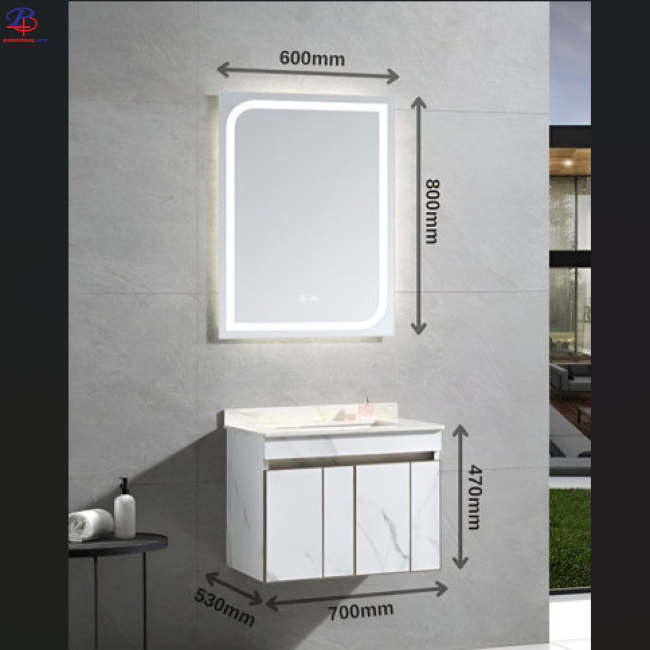 Lavabo Tủ LI-2357 (Thiết bị vệ sinh chất lượng tại Bình Dương)