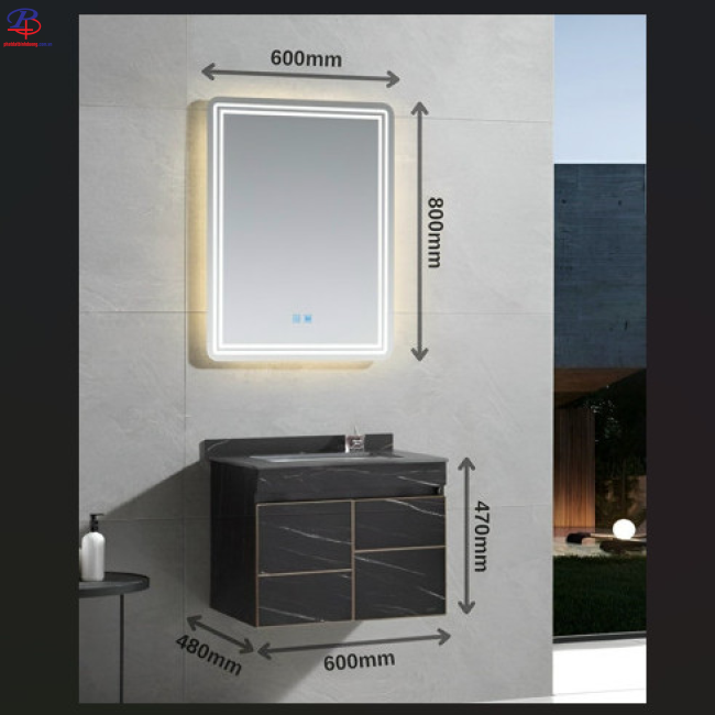 Lavabo Tủ LI-2358 (Thiết bị vệ sinh chất lượng tại Bình Dương)