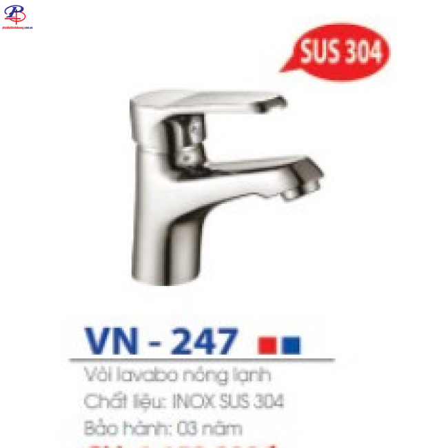 Vòi Lavabo Nóng Lạnh VN-247