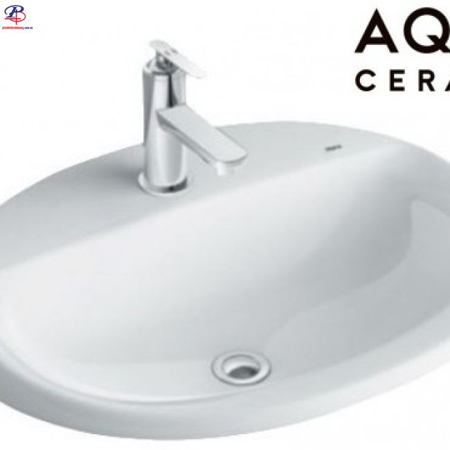 Chậu Rửa Lavabo Inax AL-2395V Dương Vành Aqua Ceramic (Thiết bị vệ sinh giá rẻ tại Bình Dương)