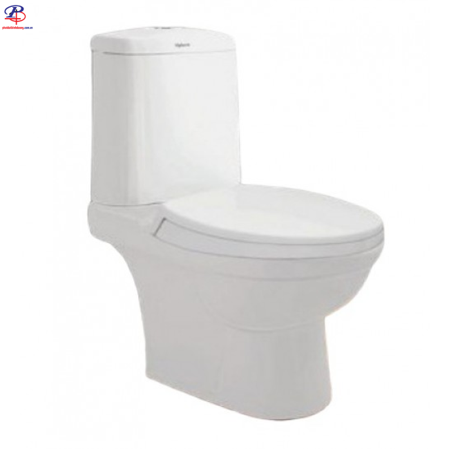 Bồn Cầu Viglacera VI107 Hai Khối Nắp V68 Xả Nhấn (Thiết bị vệ sinh chất lượng tại Bình Dương)