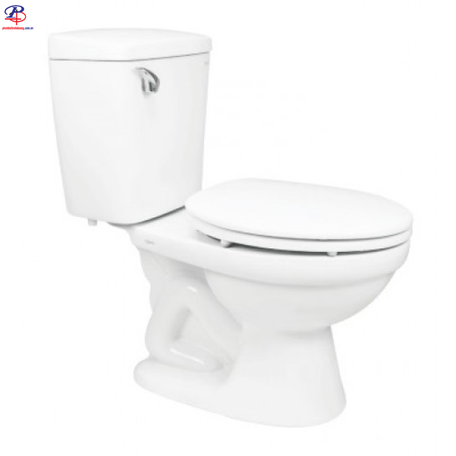 Bồn Cầu Viglacera VI44 2 Khối Nắp Thường (Thiết bị vệ sinh chính hãng tại Bình Dương)