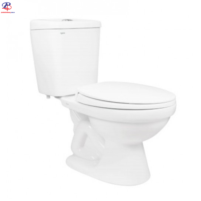 Bồn Cầu Viglacera VT34 2 Khối Nắp Êm (Thiết bị vệ sinh chính hãng tại Bình Dương)