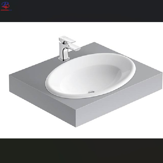 Chậu Rửa Mặt Lavabo Viglacera CD21 Dương Vành (Thiết bị vệ sinh chất lượng tại Bình Dương)