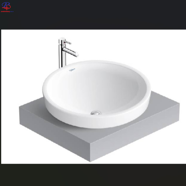 Chậu Rửa Mặt Lavabo Viglacera CD6 Đặt Bàn (Thiết bị vệ sinh chất lượng tại Bình Dương)