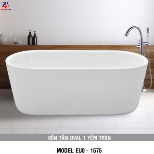 Bồn Tắm EU0-1575 (Chân Yếm) -  Galaxy (Thiết Bị Vệ Sinh Giá Rẻ Bình Dương)